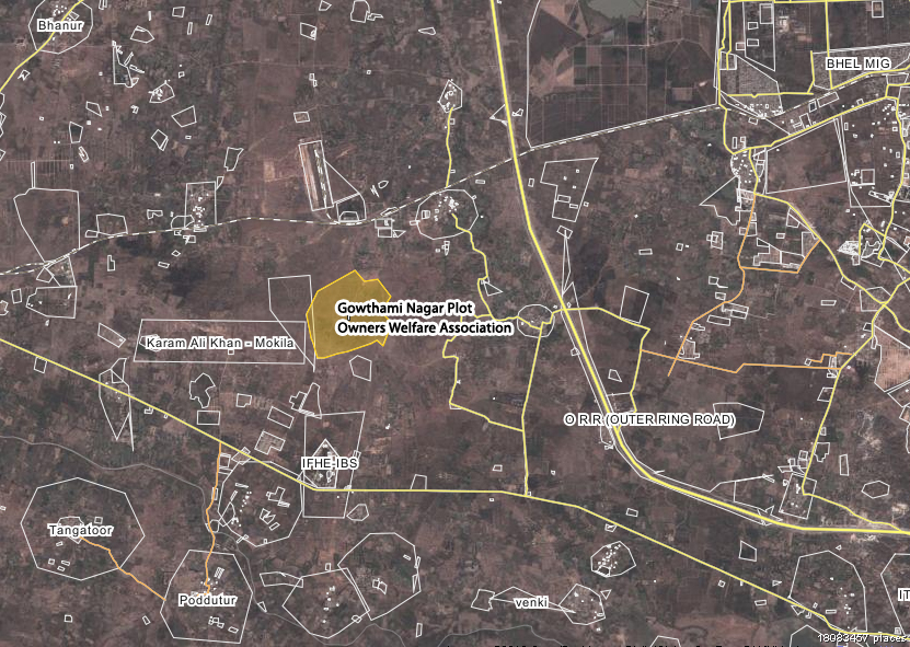 Location map — Gowthami Nagar, Edulanagulapally
